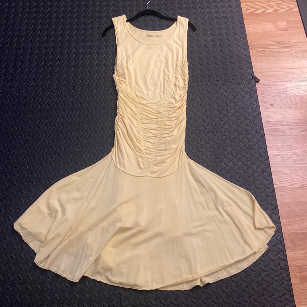 My favorite yellow dress.  Cozy comfy dress and love the way it flows